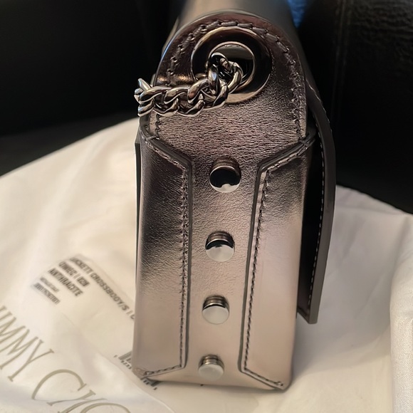 Jimmy Choo Lockett Silver Purse - Picture 11 of 13